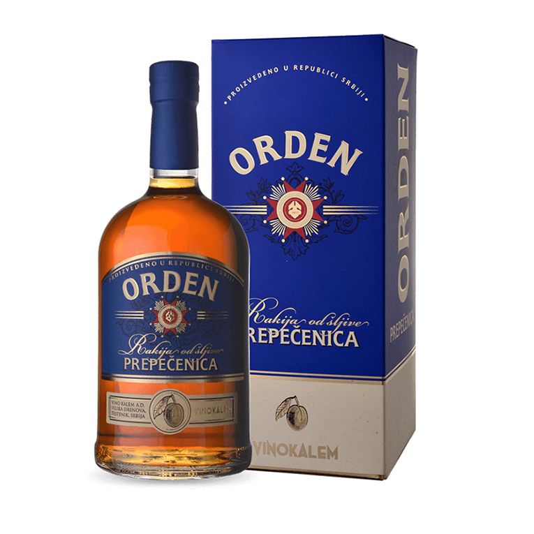 Плодовая водка Ракия Орден Слива 0,7 (п/к) 0,7