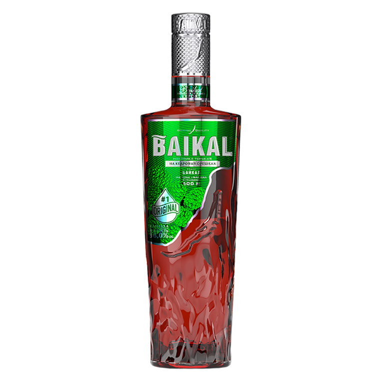 Настойка горькая Байкал на кедровых орешках 0,5